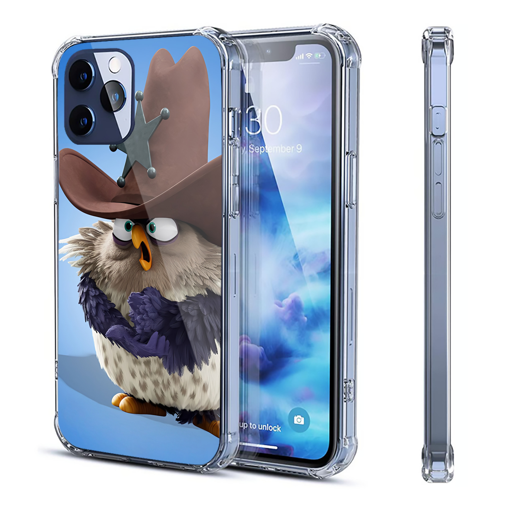 （画像用） Angry Birds アングリーバード 【iPhone 12シリーズ対応】透明スマホケース（クリアソフトケース）